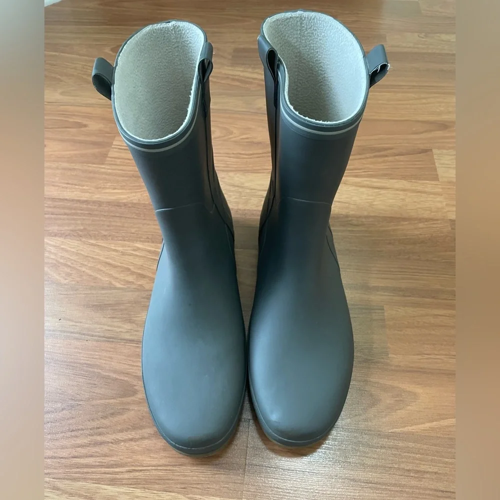 Tretorn Dark Gray Rubber Rain Boots